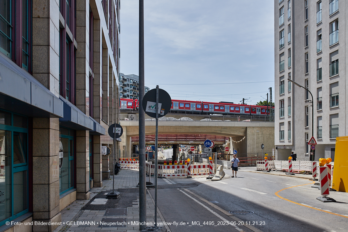 20.06.2023 - Neubau der Eisenbahnbrücke in der Balanstraße