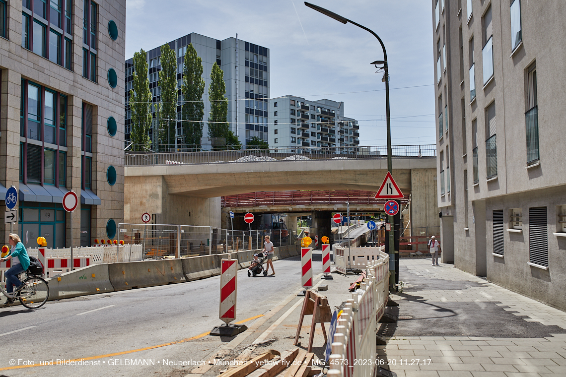 20.06.2023 - Neubau der Eisenbahnbrücke in der Balanstraße