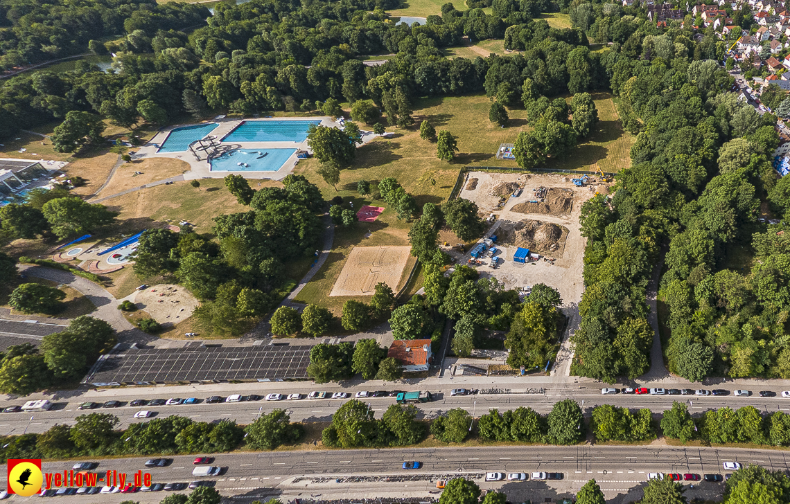 22.06.2023 - Baustelle Geothermie im Michaelibad in Berg am Laim und Neuperlach