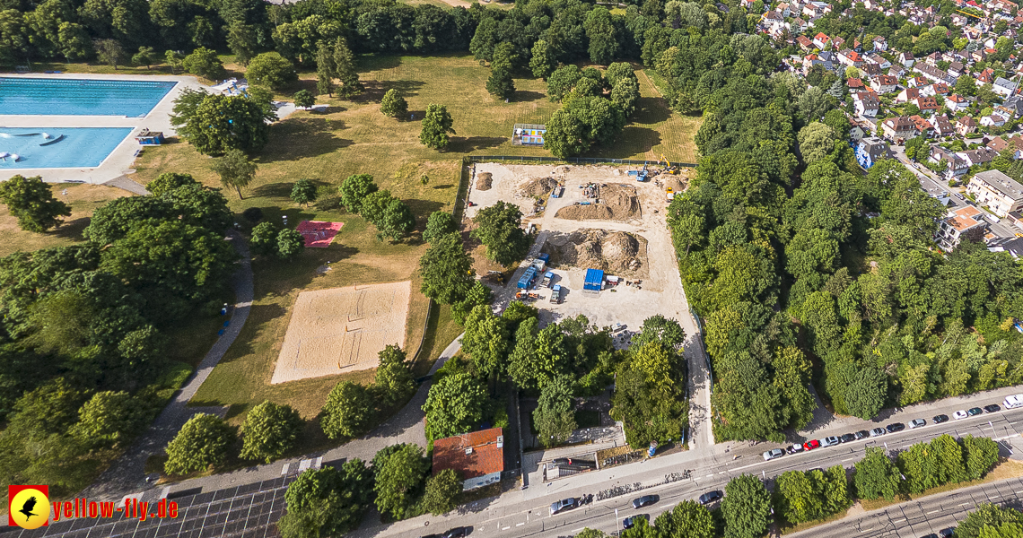 22.06.2023 - Baustelle Geothermie im Michaelibad in Berg am Laim und Neuperlach