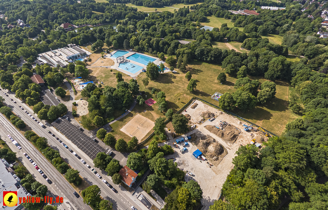 22.06.2023 - Baustelle Geothermie im Michaelibad in Berg am Laim und Neuperlach