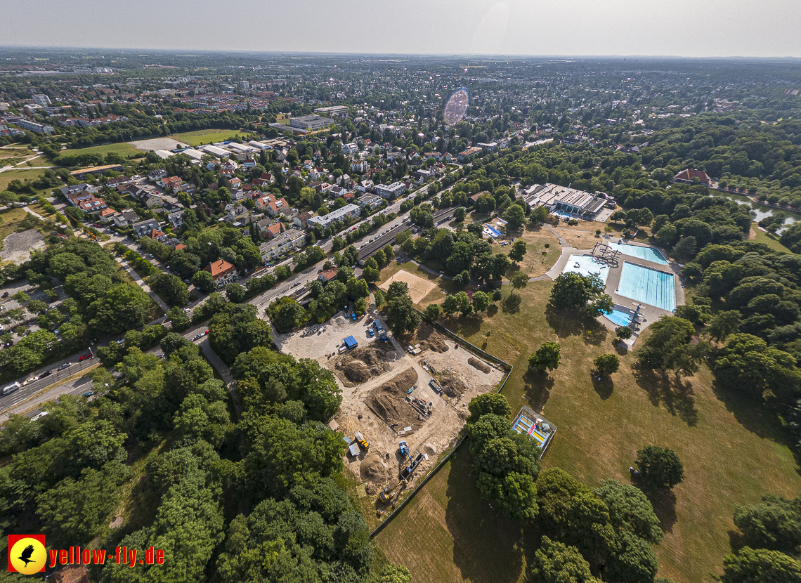 22.06.2023 - Baustelle Geothermie im Michaelibad in Berg am Laim und Neuperlach