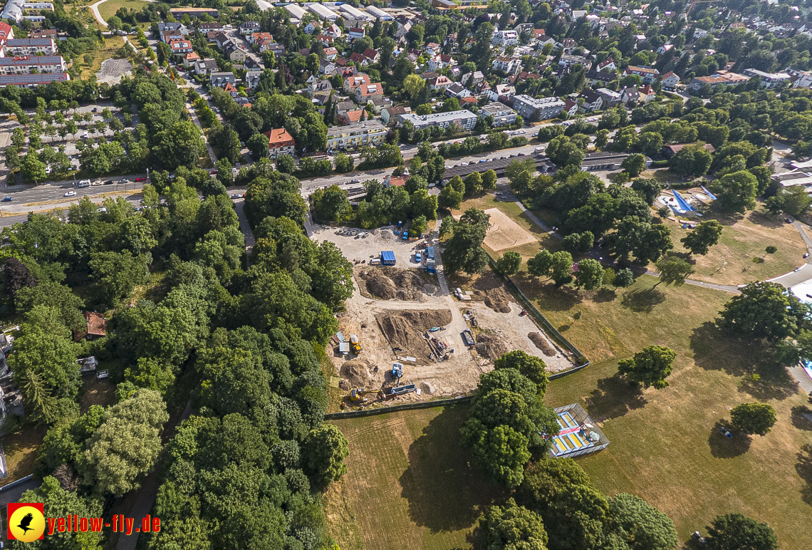 22.06.2023 - Baustelle Geothermie im Michaelibad in Berg am Laim und Neuperlach