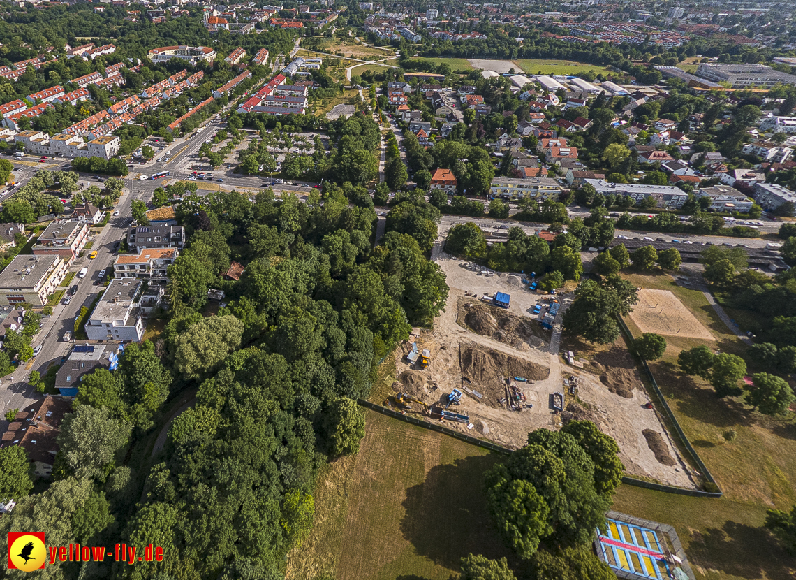 22.06.2023 - Baustelle Geothermie im Michaelibad in Berg am Laim und Neuperlach