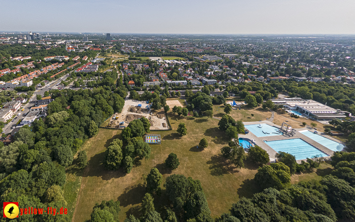 22.06.2023 - Baustelle Geothermie im Michaelibad in Berg am Laim und Neuperlach
