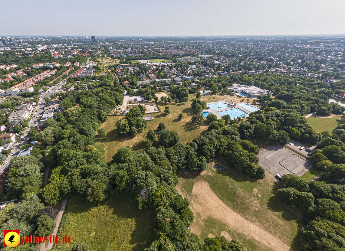 22.06.2023 - Baustelle Geothermie im Michaelibad in Berg am Laim und Neuperlach