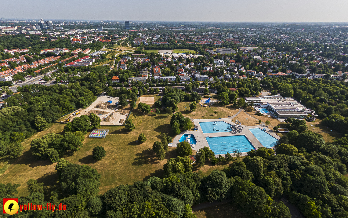 22.06.2023 - Baustelle Geothermie im Michaelibad in Berg am Laim und Neuperlach