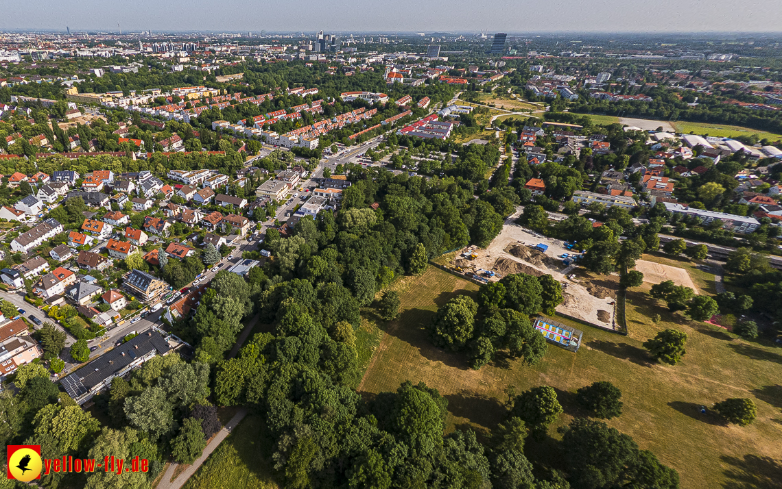 22.06.2023 - Baustelle Geothermie im Michaelibad in Berg am Laim und Neuperlach