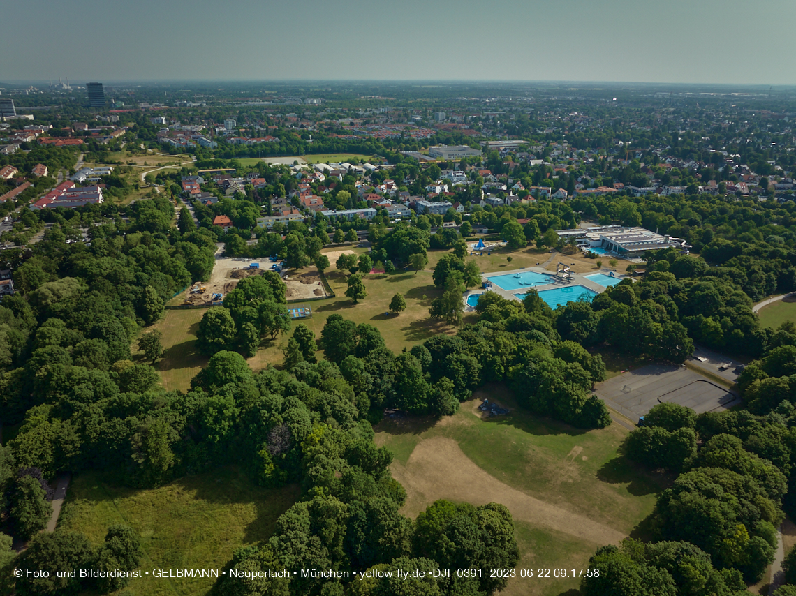 22.06.2023 - Baustelle Geothermie im Michaelibad in Berg am Laim und Neuperlach