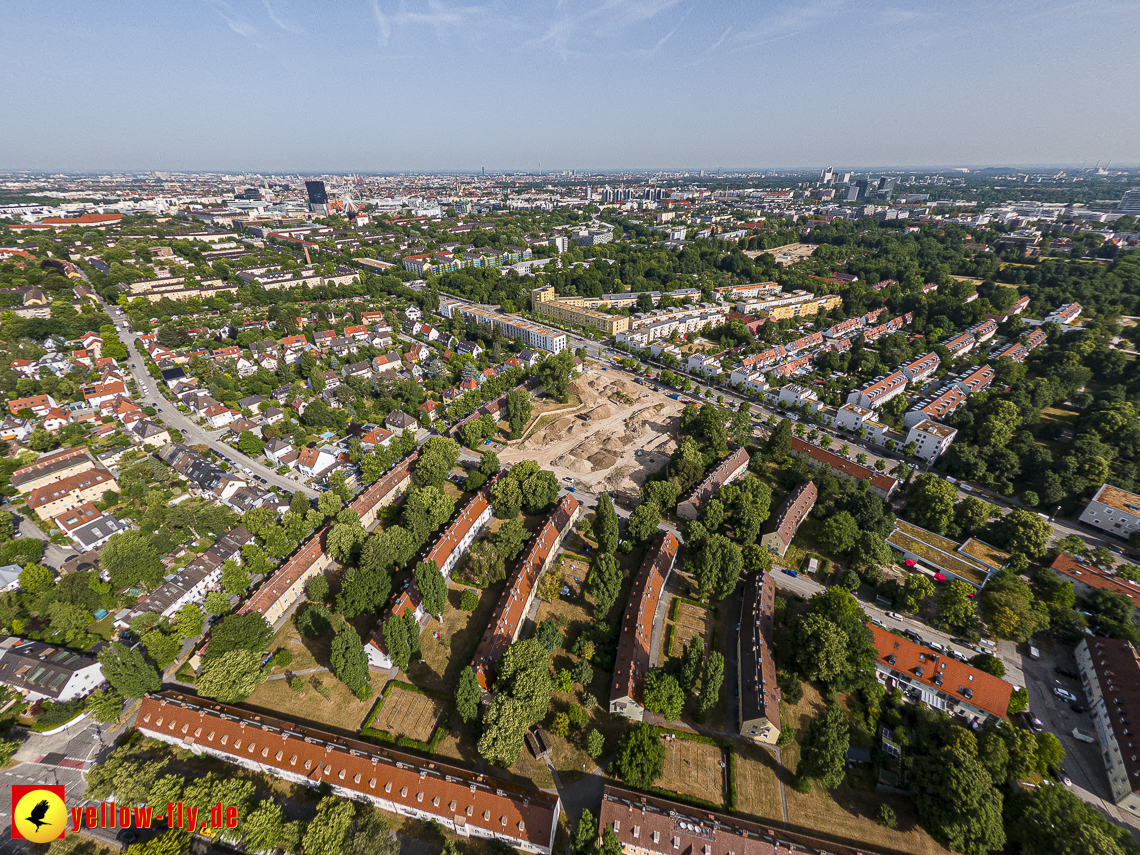 22.06.2023 - Baustelle Maikäfersiedlung zwischen Berg am Laim und Neuperlach