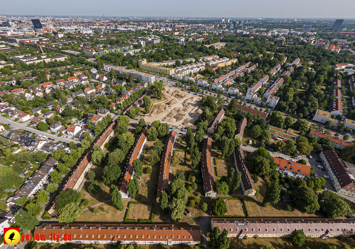 22.06.2023 - Baustelle Maikäfersiedlung zwischen Berg am Laim und Neuperlach