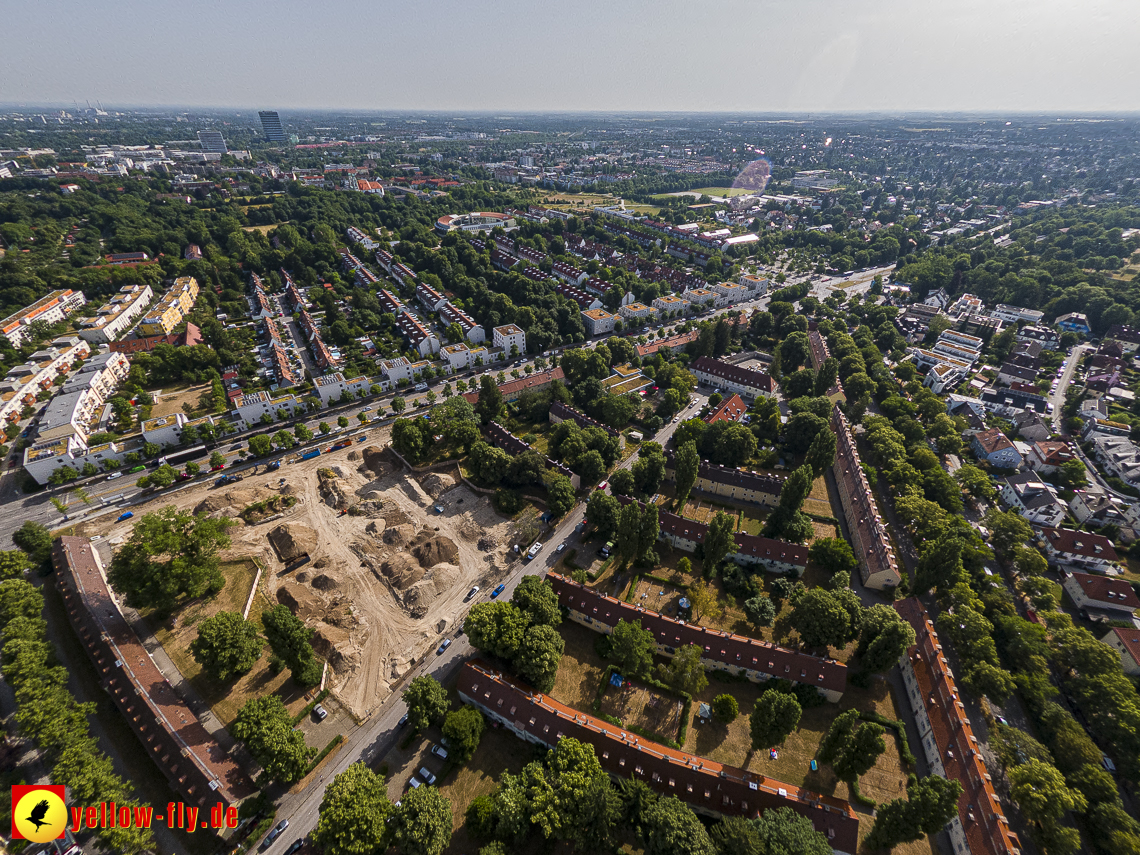 22.06.2023 - Baustelle Maikäfersiedlung zwischen Berg am Laim und Neuperlach