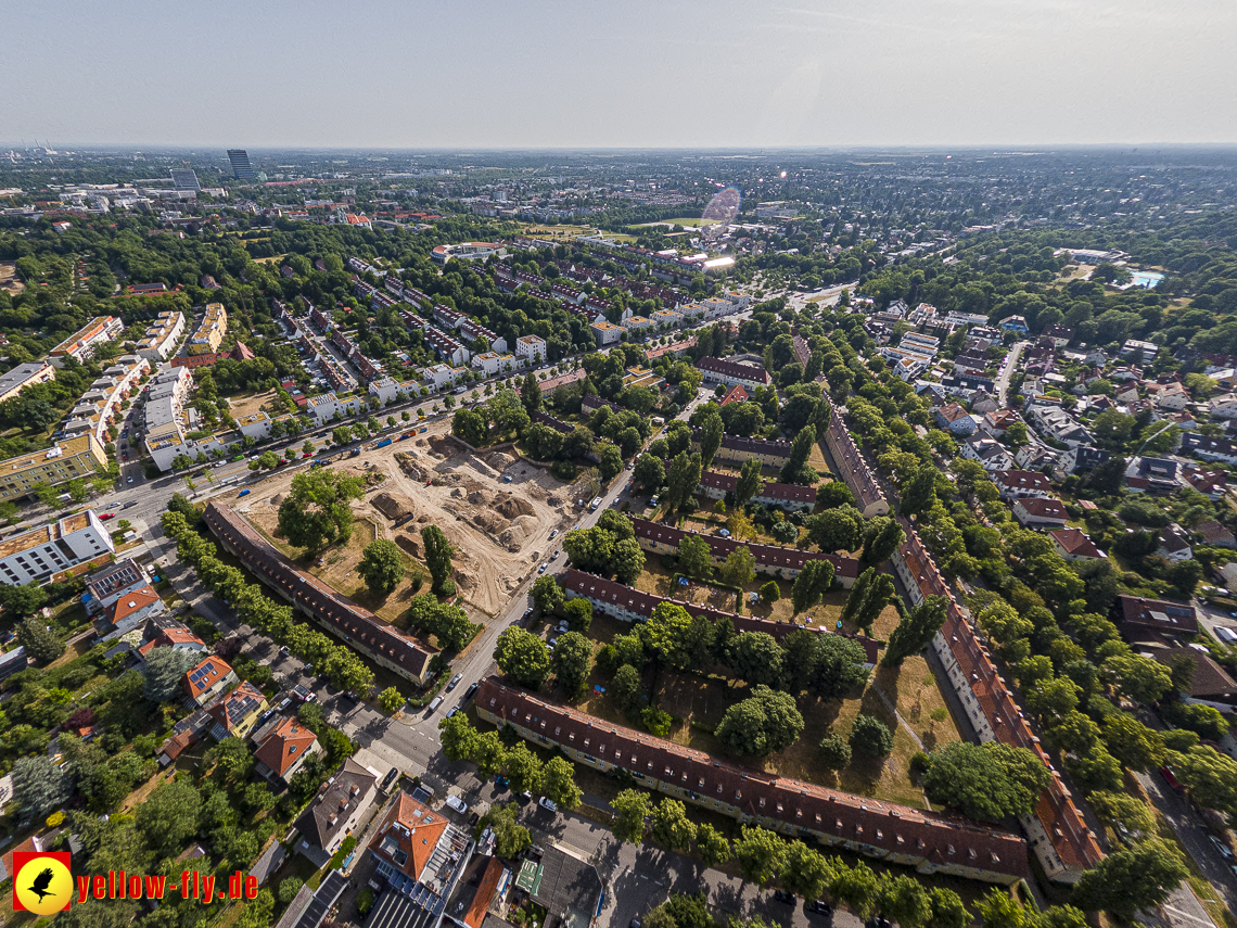 22.06.2023 - Baustelle Maikäfersiedlung zwischen Berg am Laim und Neuperlach
