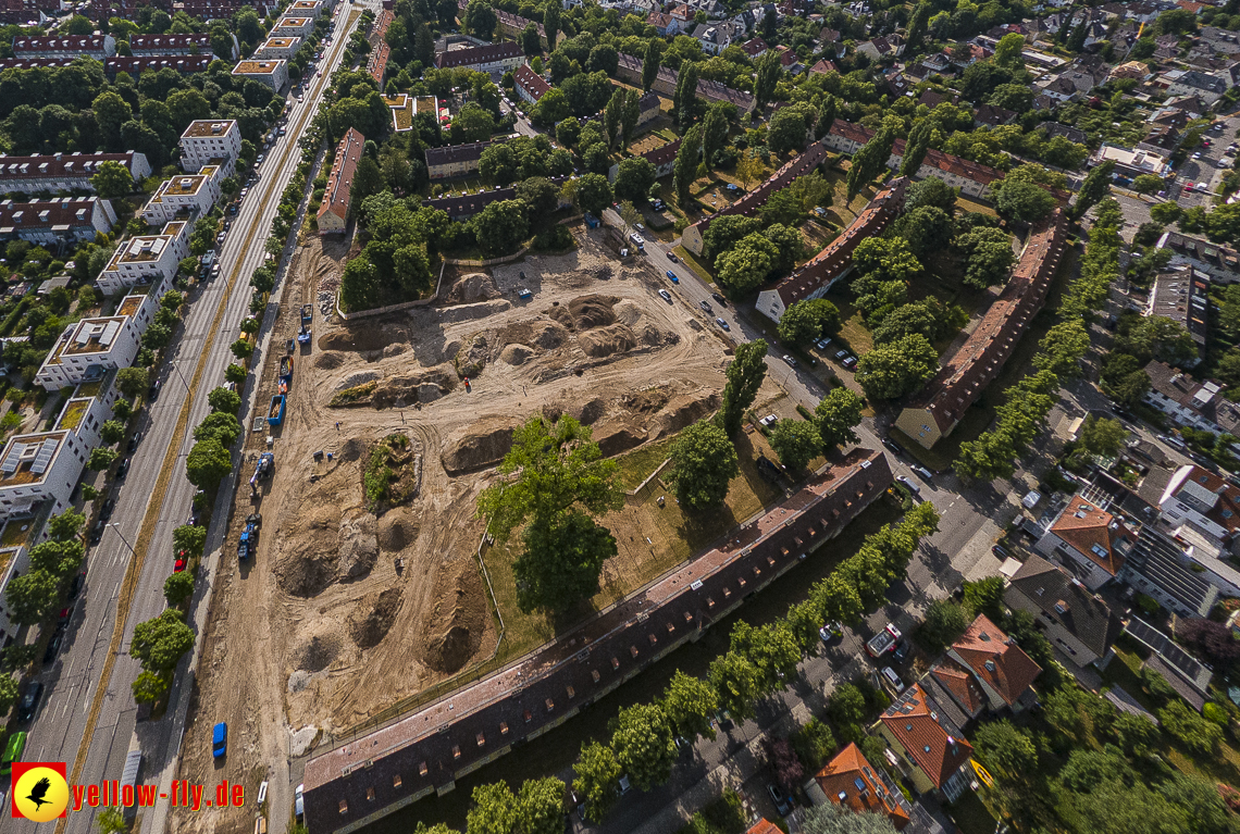22.06.2023 - Baustelle Maikäfersiedlung zwischen Berg am Laim und Neuperlach