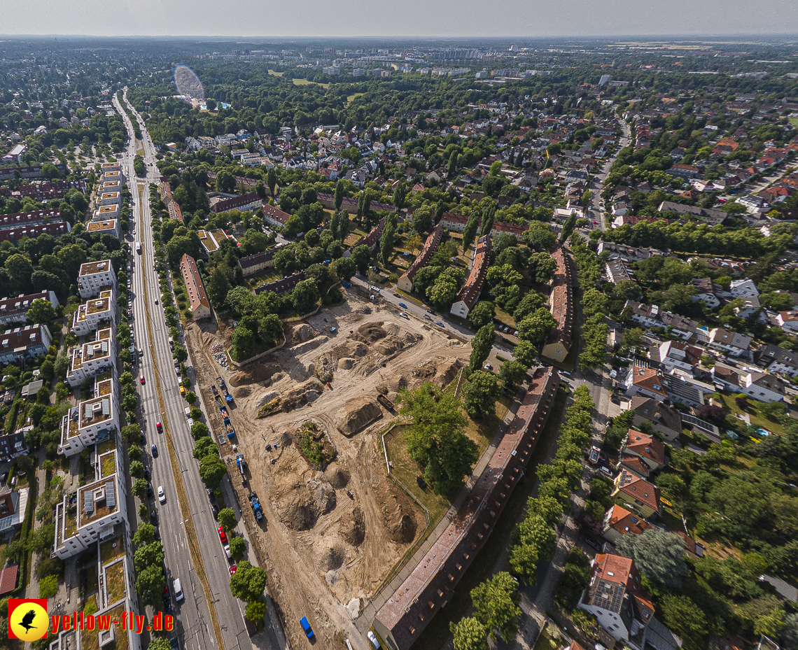 22.06.2023 - Baustelle Maikäfersiedlung zwischen Berg am Laim und Neuperlach