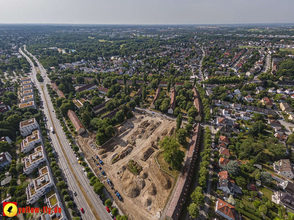 22.06.2023 - Baustelle Maikäfersiedlung zwischen Berg am Laim und Neuperlach