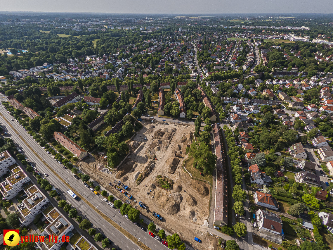 22.06.2023 - Baustelle Maikäfersiedlung zwischen Berg am Laim und Neuperlach