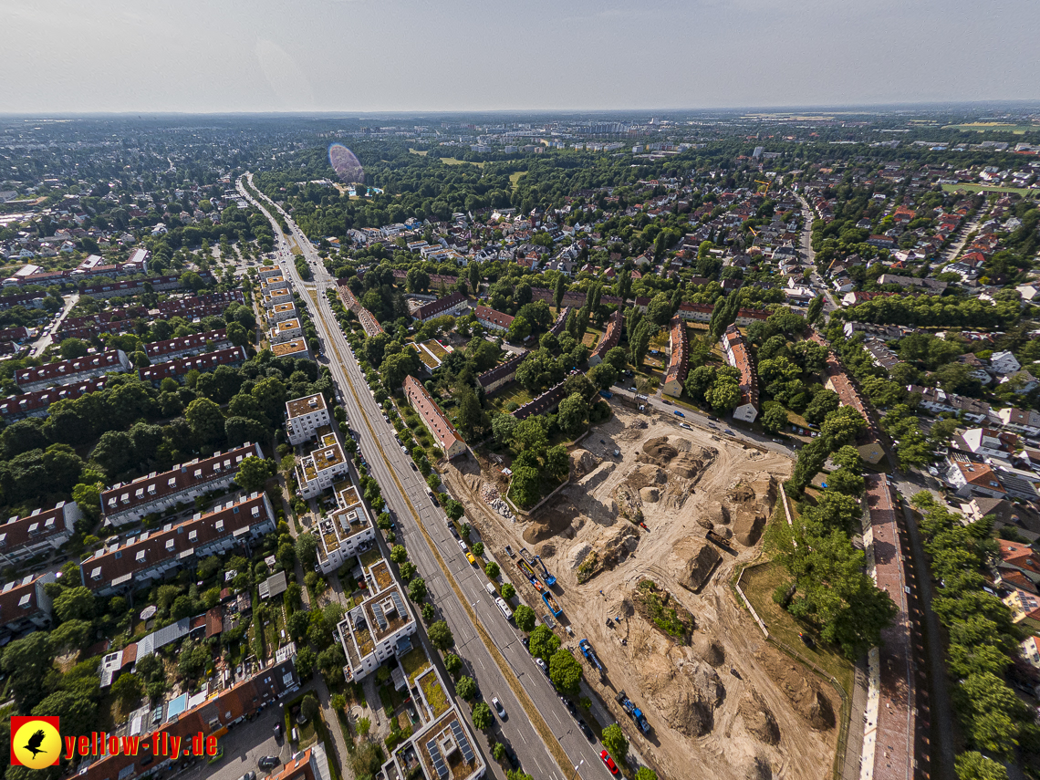 22.06.2023 - Baustelle Maikäfersiedlung zwischen Berg am Laim und Neuperlach