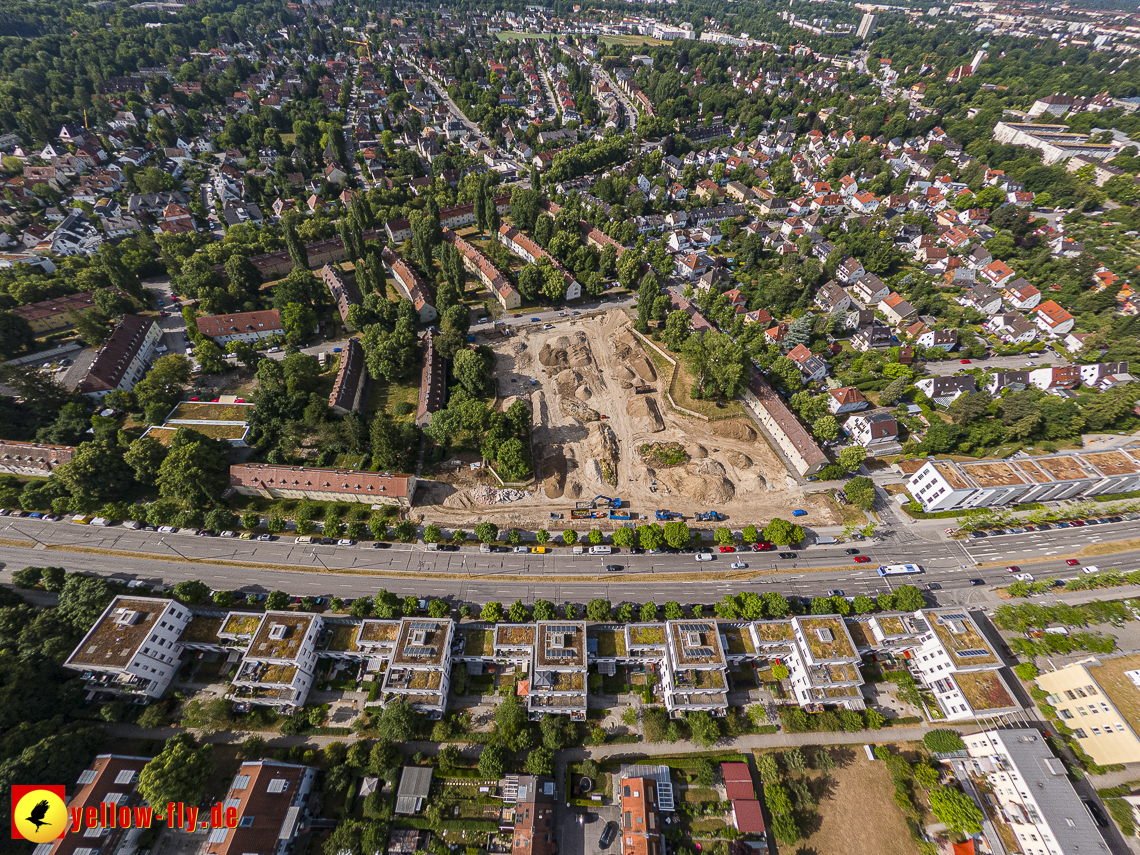 22.06.2023 - Baustelle Maikäfersiedlung zwischen Berg am Laim und Neuperlach