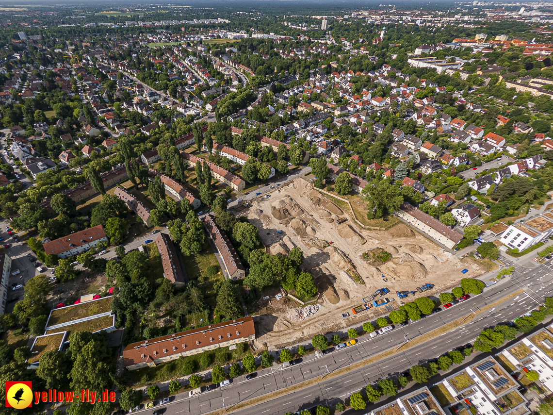 22.06.2023 - Baustelle Maikäfersiedlung zwischen Berg am Laim und Neuperlach