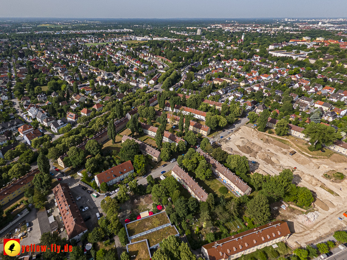22.06.2023 - Baustelle Maikäfersiedlung zwischen Berg am Laim und Neuperlach
