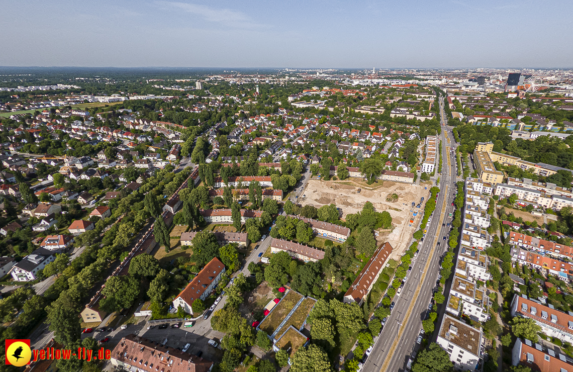 22.06.2023 - Baustelle Maikäfersiedlung zwischen Berg am Laim und Neuperlach