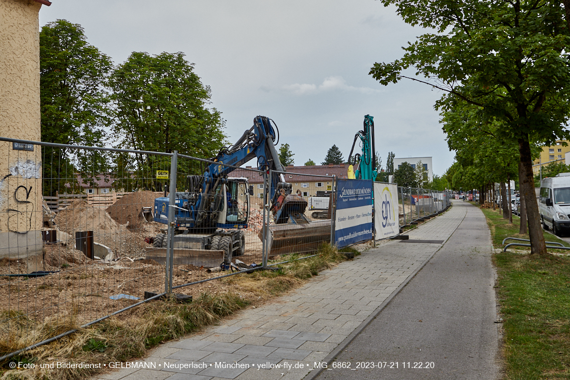 21.07.2023 - Baustelle Maikäfersiedlung in Berg am Laim und Neuperlach