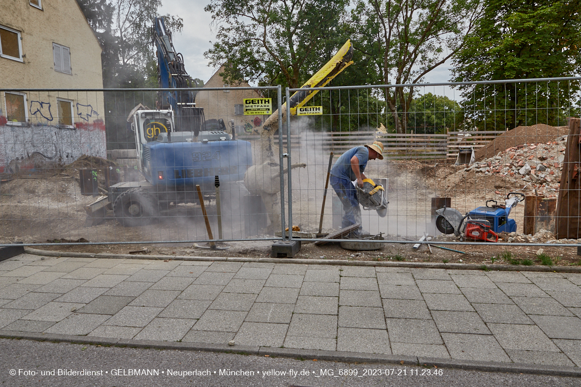 21.07.2023 - Baustelle Maikäfersiedlung in Berg am Laim und Neuperlach