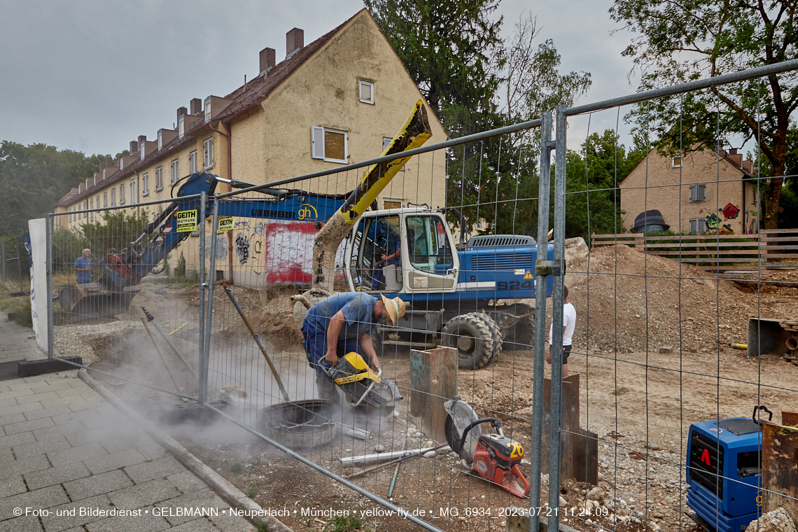 21.07.2023 - Baustelle Maikäfersiedlung in Berg am Laim und Neuperlach
