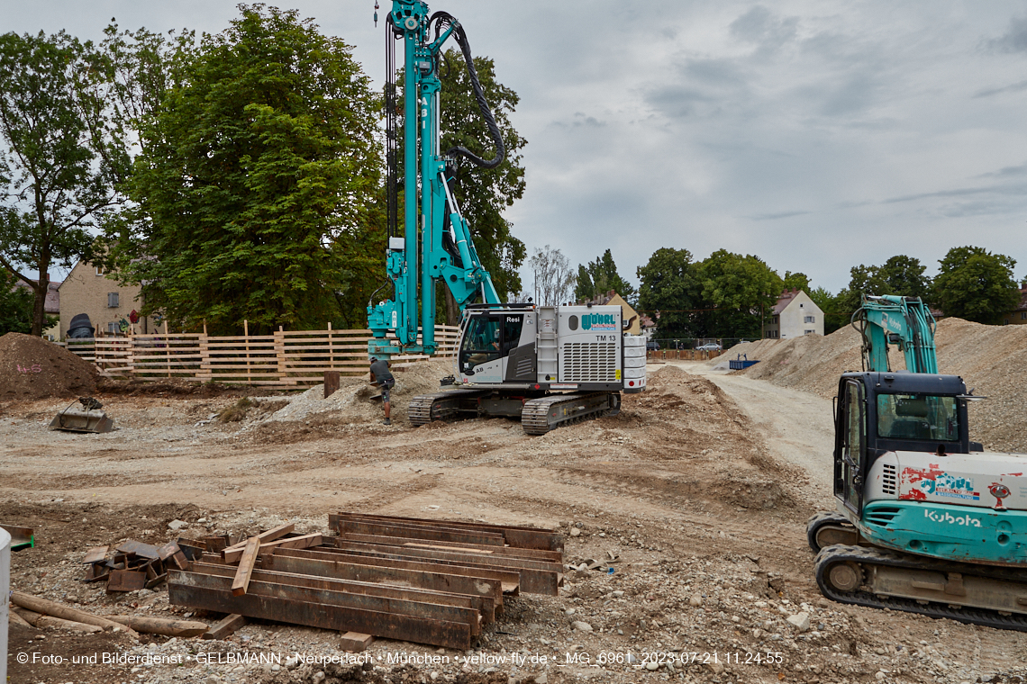 21.07.2023 - Baustelle Maikäfersiedlung in Berg am Laim und Neuperlach