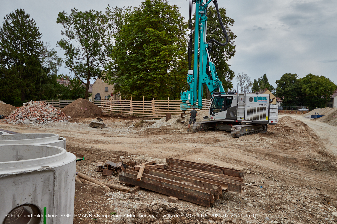 21.07.2023 - Baustelle Maikäfersiedlung in Berg am Laim und Neuperlach