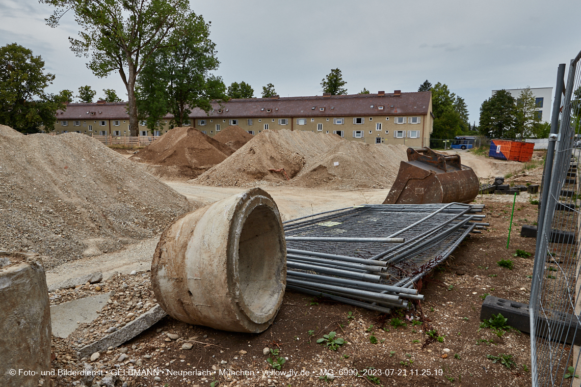 21.07.2023 - Baustelle Maikäfersiedlung in Berg am Laim und Neuperlach
