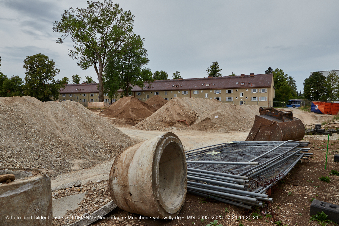 21.07.2023 - Baustelle Maikäfersiedlung in Berg am Laim und Neuperlach