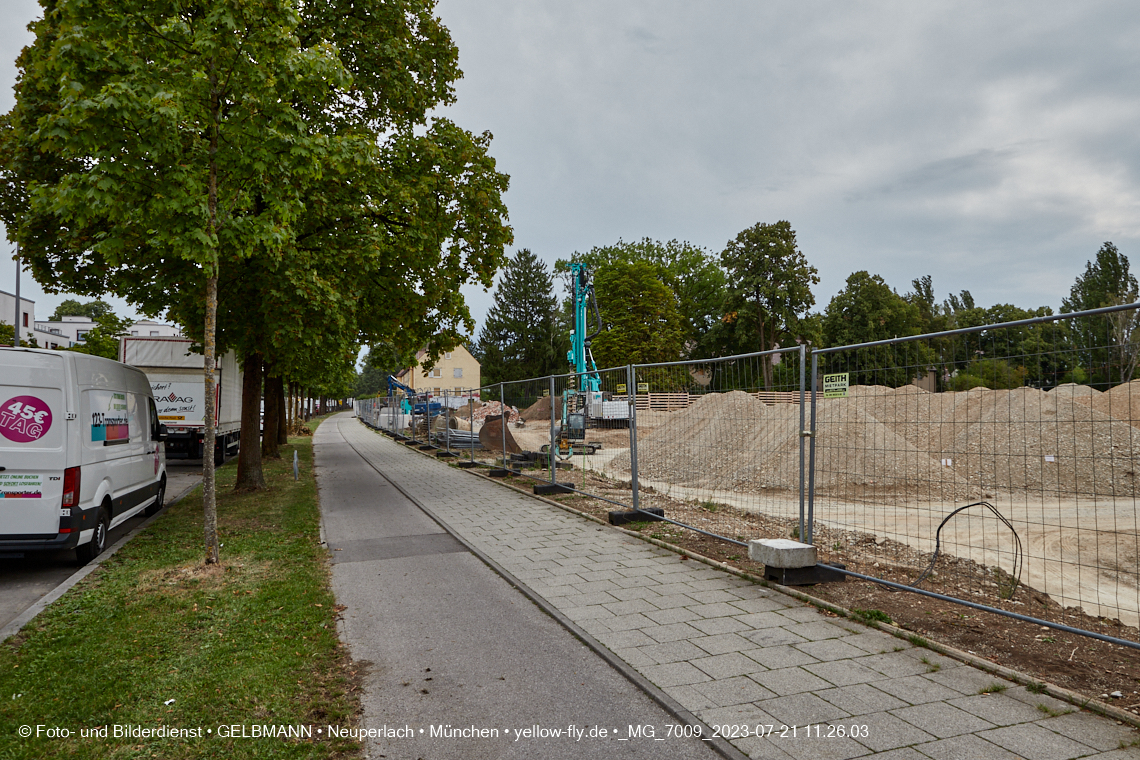 21.07.2023 - Baustelle Maikäfersiedlung in Berg am Laim und Neuperlach