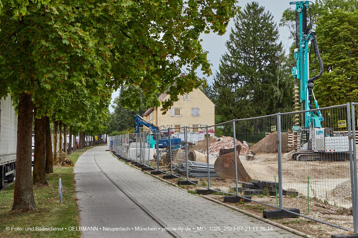 21.07.2023 - Baustelle Maikäfersiedlung in Berg am Laim und Neuperlach