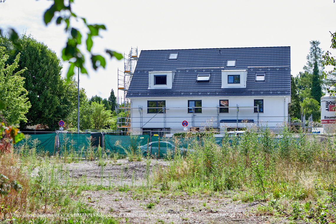 22.07.2023 - die Baustelle Nideralmstraße 16 in Neuperlach