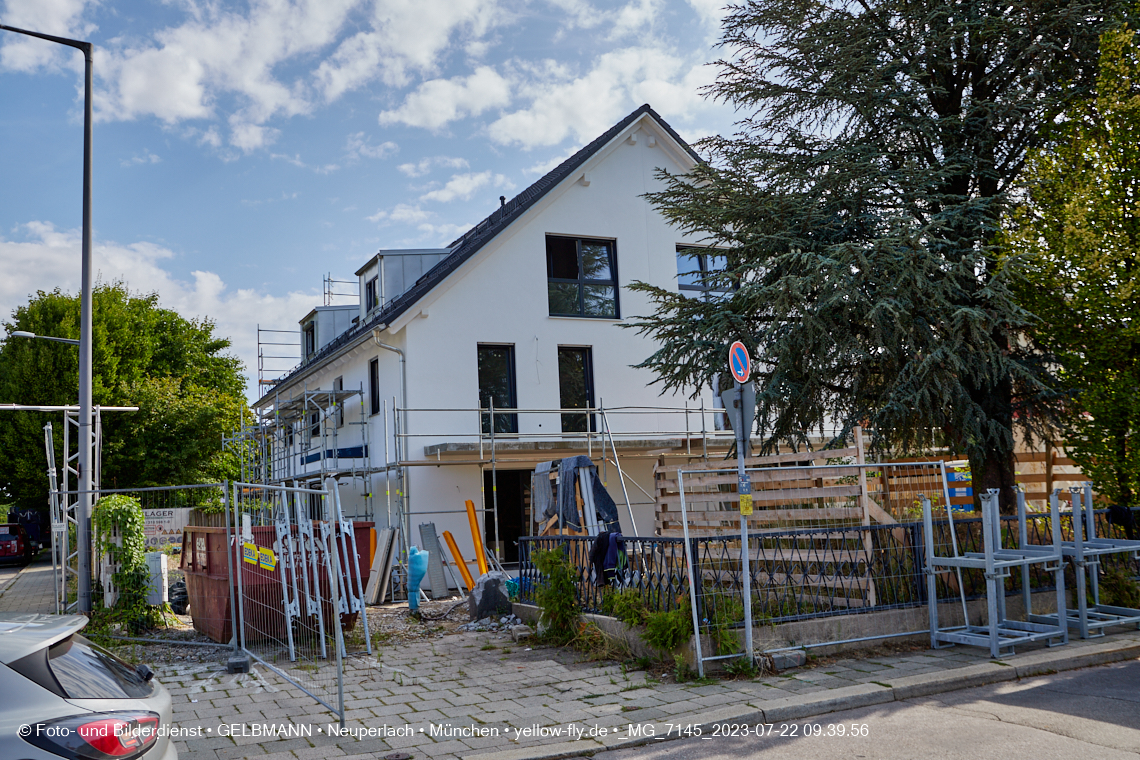 22.07.2023 - die Baustelle Nideralmstraße 16 in Neuperlach