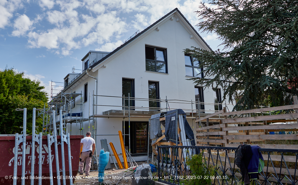 22.07.2023 - die Baustelle Nideralmstraße 16 in Neuperlach