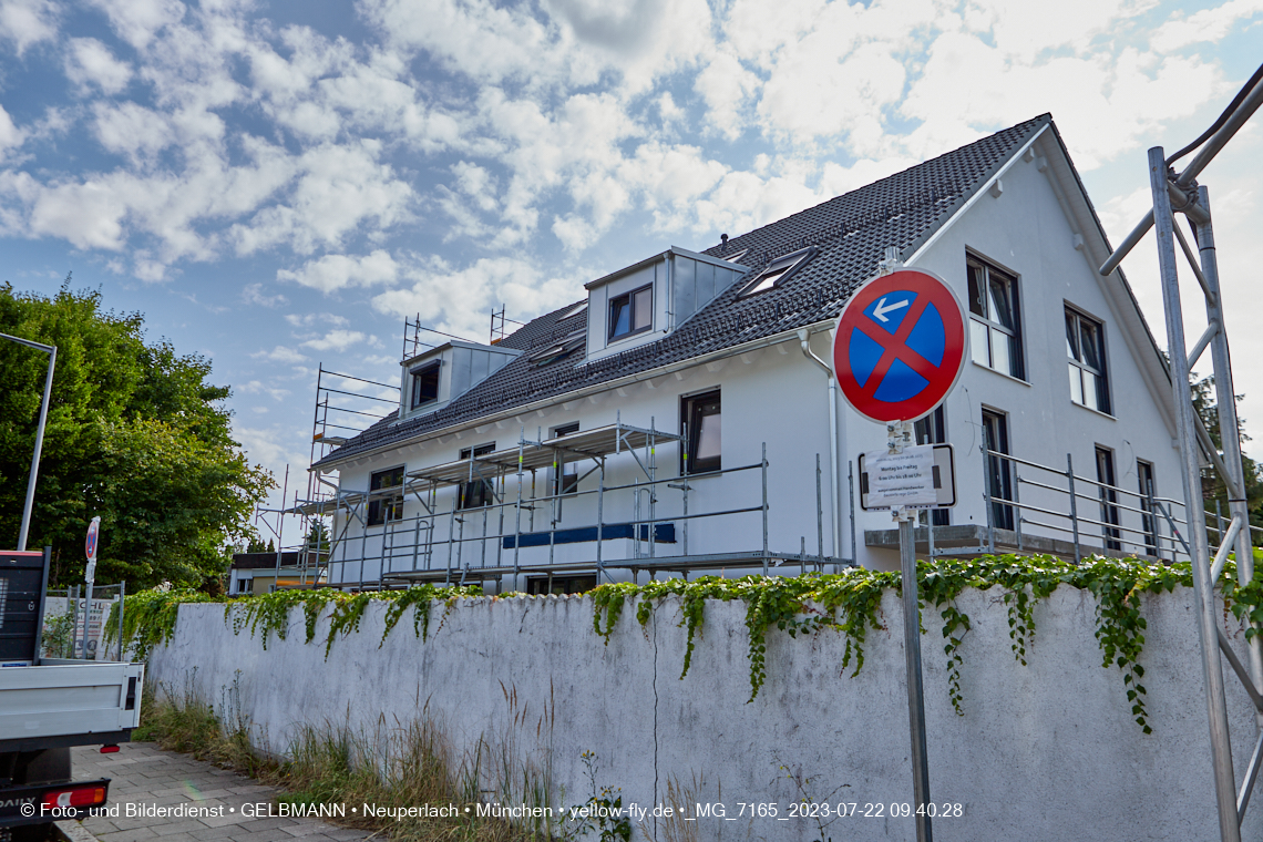 22.07.2023 - die Baustelle Nideralmstraße 16 in Neuperlach