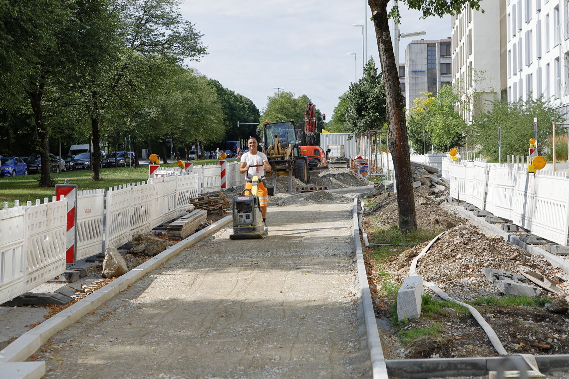 22.07.2023 - neue Straßenführung am Perlach Plaza