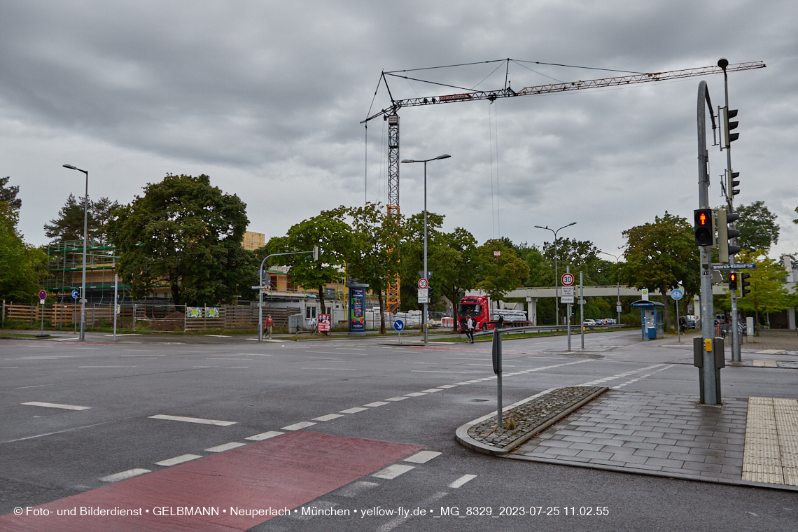 25.07.2023 - neue Wände für das Haus für Kinder in Neuperlach