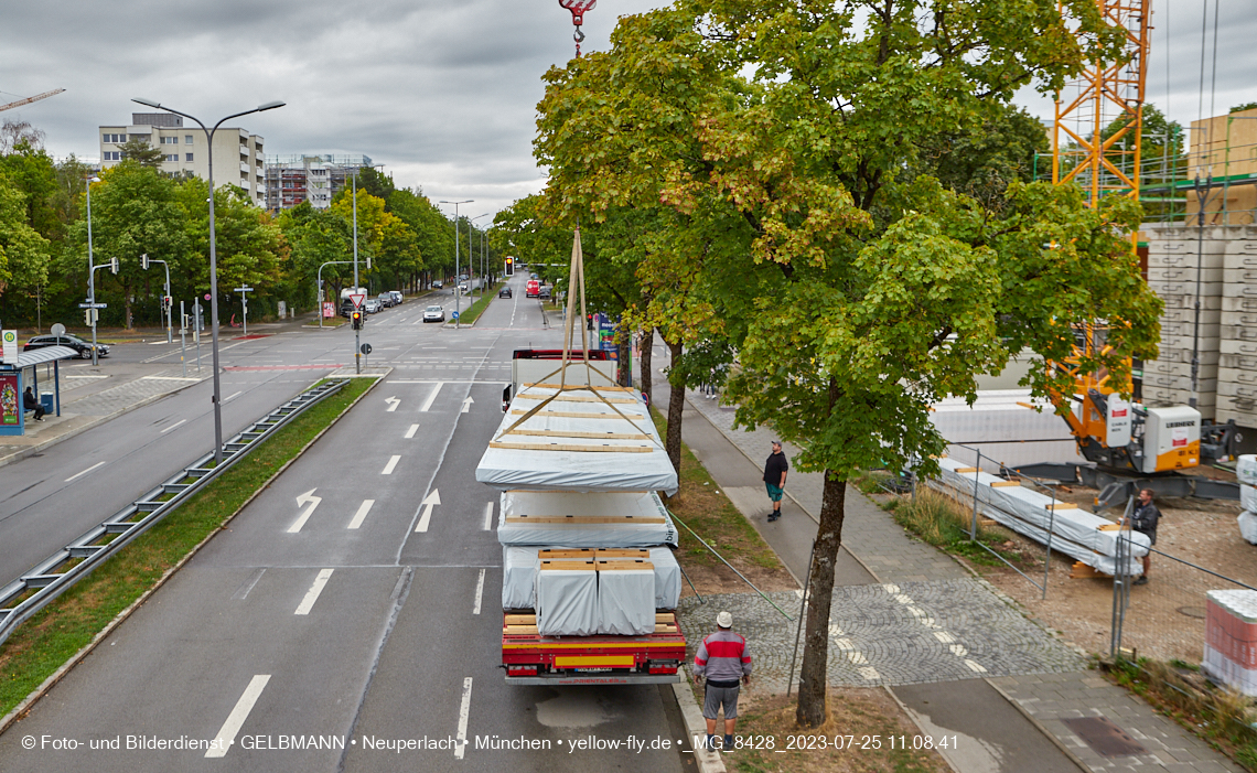25.07.2023 - neue Wände für das Haus für Kinder in Neuperlach