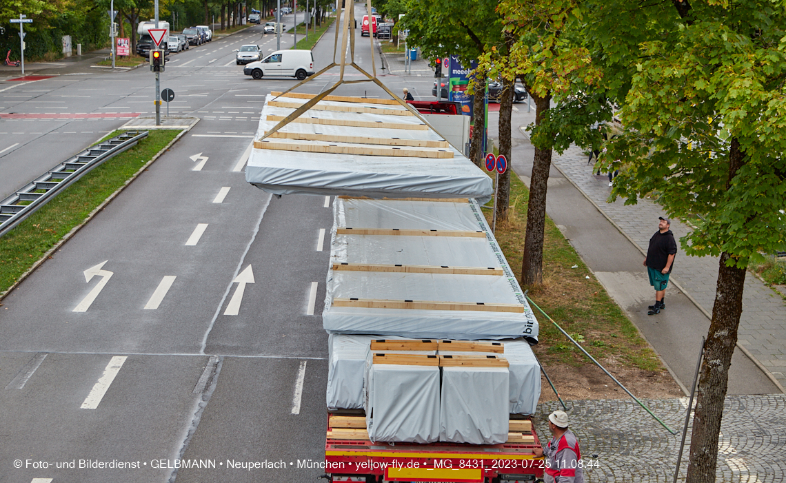 25.07.2023 - neue Wände für das Haus für Kinder in Neuperlach