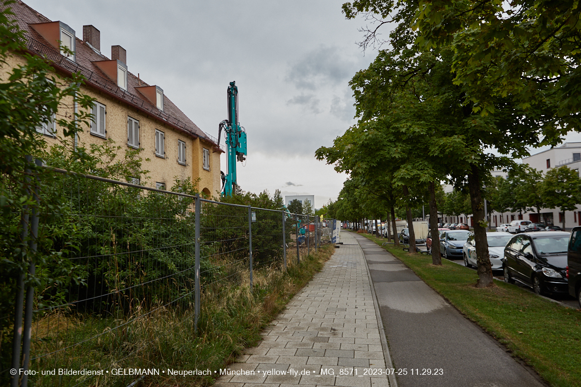 25.07.2023 - Baustelle Maikäfersiedlung in Berg am Laim und Neuperlach