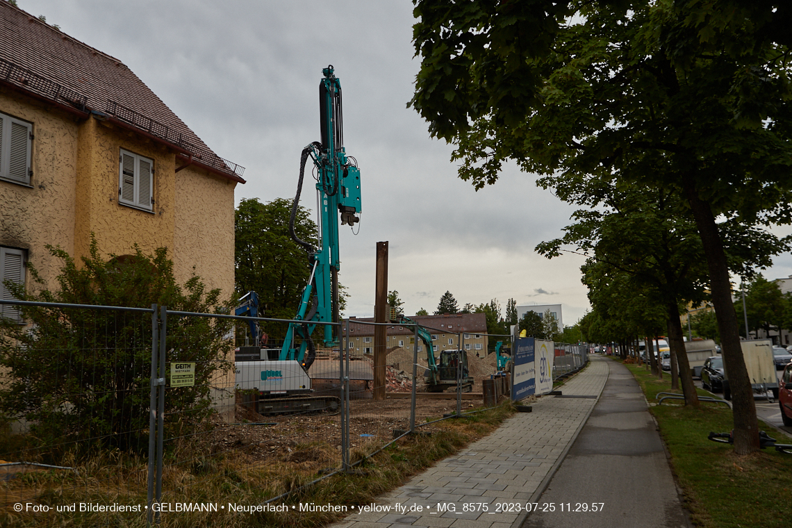 25.07.2023 - Baustelle Maikäfersiedlung in Berg am Laim und Neuperlach