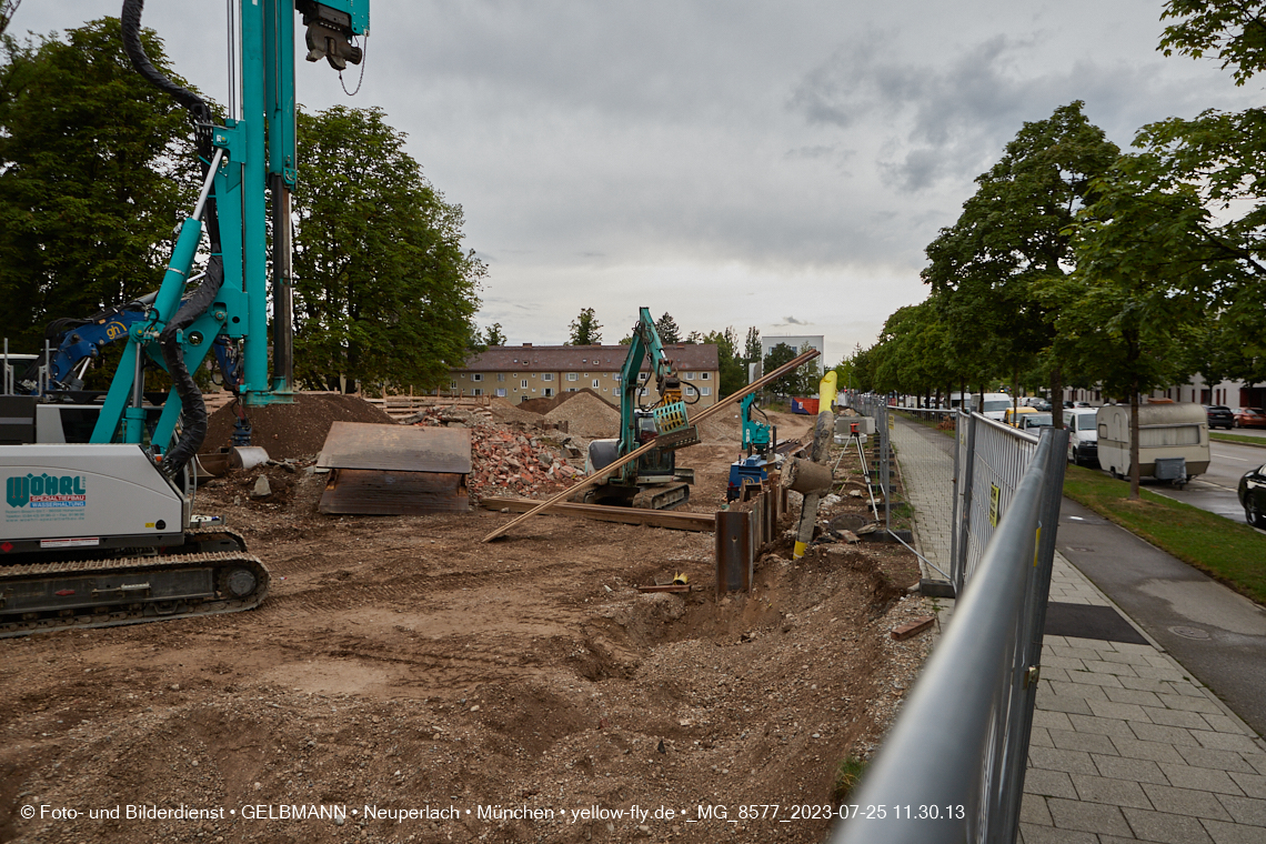 25.07.2023 - Baustelle Maikäfersiedlung in Berg am Laim und Neuperlach