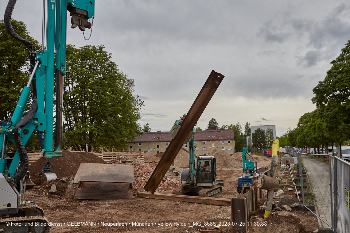 25.07.2023 - Baustelle Maikäfersiedlung in Berg am Laim und Neuperlach