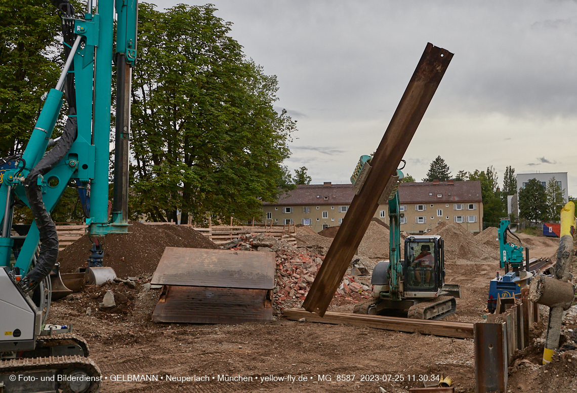25.07.2023 - Baustelle Maikäfersiedlung in Berg am Laim und Neuperlach