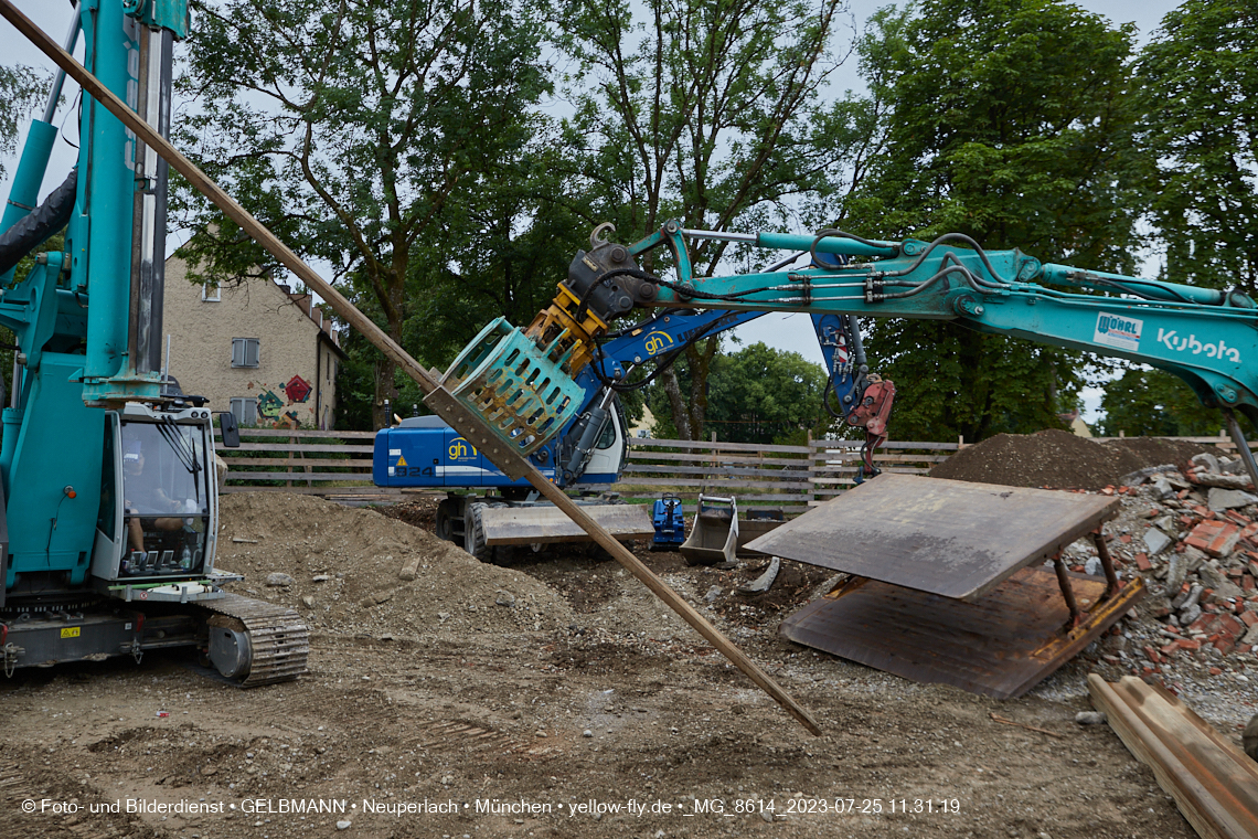25.07.2023 - Baustelle Maikäfersiedlung in Berg am Laim und Neuperlach