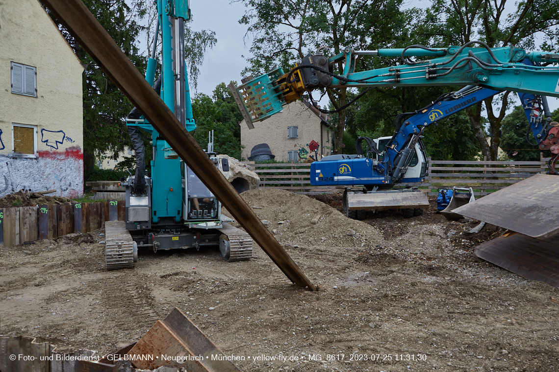 25.07.2023 - Baustelle Maikäfersiedlung in Berg am Laim und Neuperlach